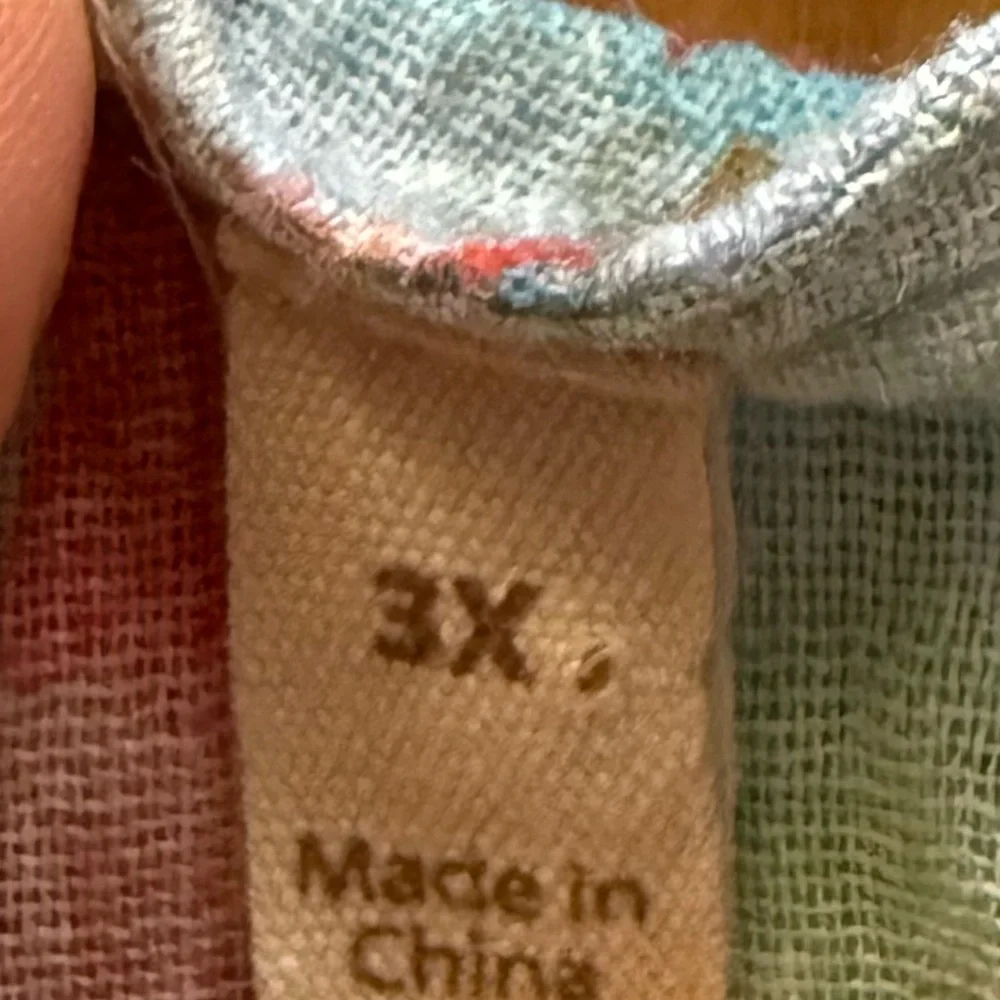 Soft Surroundings Colorful Abstract Short Sleeve Top - Picture 8 of 8